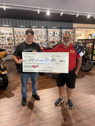 Bald eagle harley davidson raises funds to support Upper Peninsula Honor Flight